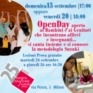 OpenDay settembre 2019