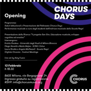opening Chorus Days