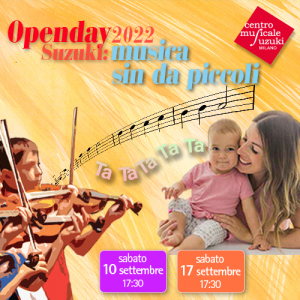 openday 10/17 settembre 2022